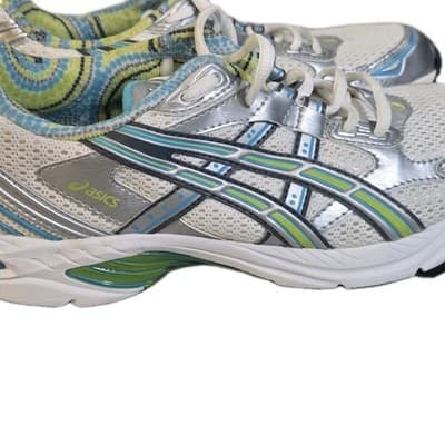 ASICS GEL-KAYANO 17 WOMEN'S RUNNING SNEAKER-WHITE/SILVER/TURQUOISE-US SIZE 9 - Thumbnail 4