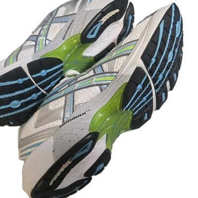 ASICS GEL-KAYANO 17 WOMEN'S RUNNING SNEAKER-WHITE/SILVER/TURQUOISE-US SIZE 9 - Thumbnail 7
