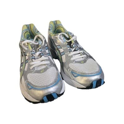 ASICS GEL-KAYANO 17 WOMEN'S RUNNING SNEAKER-WHITE/SILVER/TURQUOISE-US SIZE 9 - Thumbnail 8