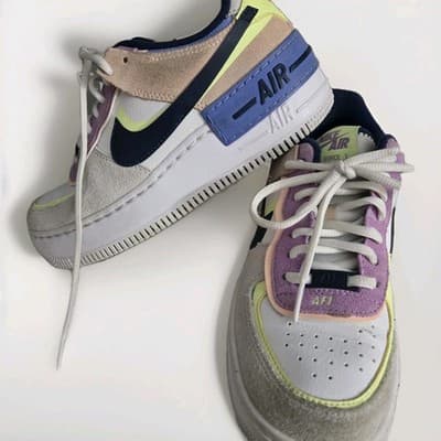 Nike Air Force 1 Low Shadow Crimson Tint Volt Gray White CU8591-001 Women Sz 6