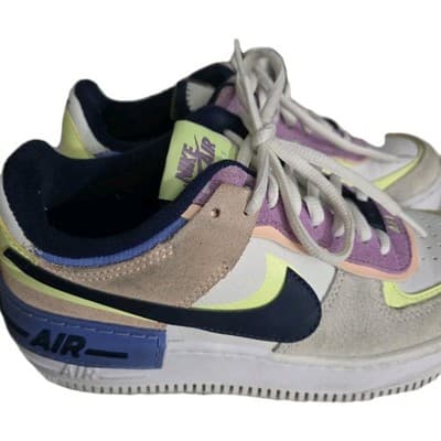 Nike Air Force 1 Low Shadow Crimson Tint Volt Gray White CU8591-001 Women Sz 6 - Thumbnail 2