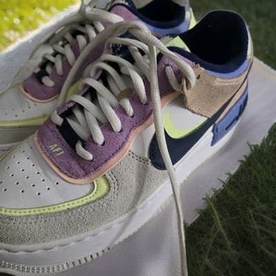 Nike Air Force 1 Low Shadow Crimson Tint Volt Gray White CU8591-001 Women Sz 6 - Thumbnail 7