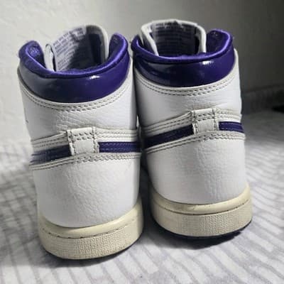 Air Jordan 1 OG High Court Purple White Size 3Y - Thumbnail 3