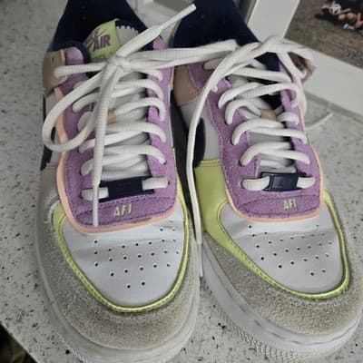 Nike Air Force 1 Low Shadow Crimson Tint Volt Gray White CU8591-001 Women Sz 6 - Thumbnail 6
