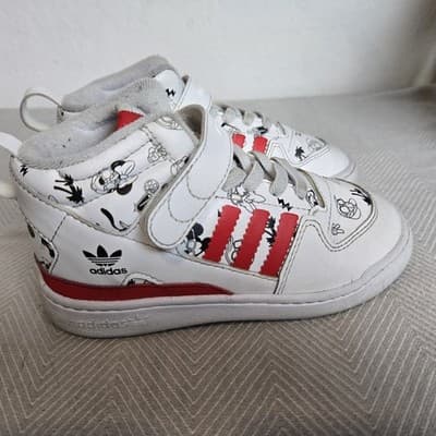 Adidas X Disney Forum Mid 360 Shoes Kids Size 10K Toddler Shoes Mickey Mouse - Thumbnail 3
