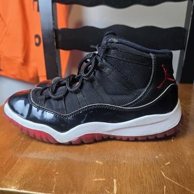 Nike Air Jordan 11 Retro Bred Size 3y Space Jam Concord - Thumbnail 3