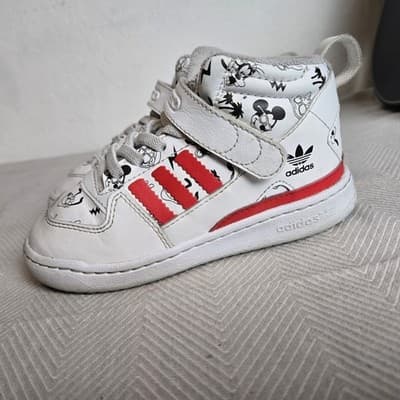 Adidas X Disney Forum Mid 360 Shoes Kids Size 10K Toddler Shoes Mickey Mouse - Thumbnail 4