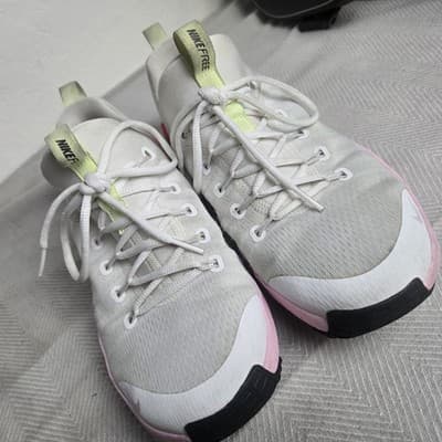 Size 9 - Nike Free Metcon 6 White Bright Crimson Pink Foam W - Thumbnail 3