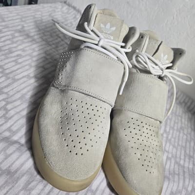 Size 6 Adidas Tubular Invader Strap Linen Khaki - Thumbnail 6