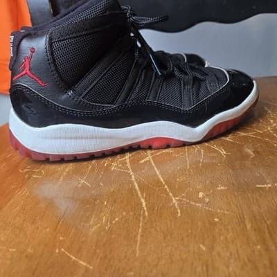 Nike Air Jordan 11 Retro Bred Size 3y Space Jam Concord - Thumbnail 5