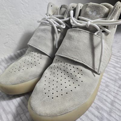 Size 6 Adidas Tubular Invader Strap Linen Khaki - Thumbnail 4