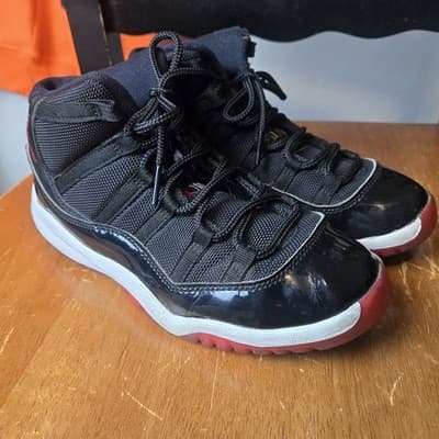 Nike Air Jordan 11 Retro Bred Size 3y Space Jam Concord - Thumbnail 2