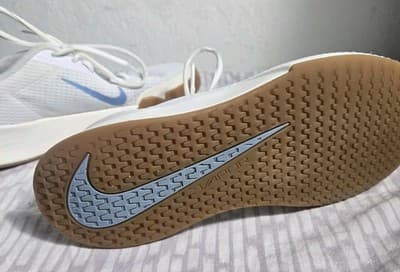 Nike Womens Court Vapor Lite 2 DV2019-105 White Blue Sneaker Shoes Size 8 - Thumbnail 4