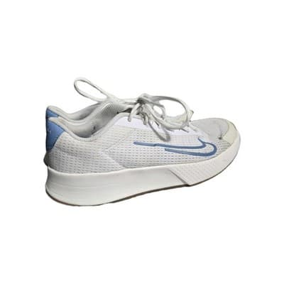 Nike Womens Court Vapor Lite 2 DV2019-105 White Blue Sneaker Shoes Size 8 - Thumbnail 2