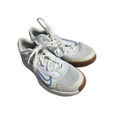 Nike Womens Court Vapor Lite 2 DV2019-105 White Blue Sneaker Shoes Size 8 - Thumbnail 6