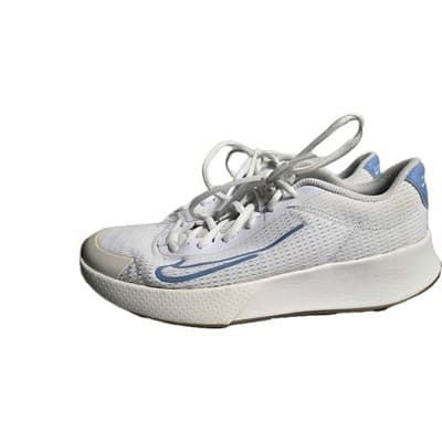 Nike Womens Court Vapor Lite 2 DV2019-105 White Blue Sneaker Shoes Size 8 - Thumbnail 8