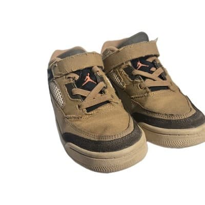 Jordan 23/7 Shoes Little Kids Size 2Y Brown Black Tan Strap FQ3951-202 - Thumbnail 3