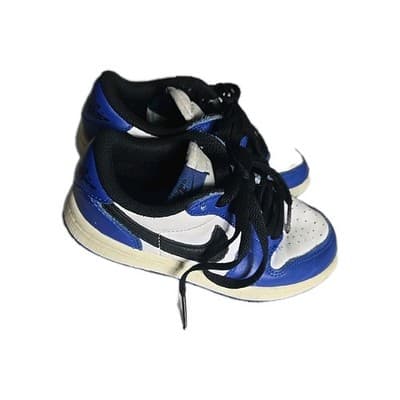 Nike Air Jordan 1 Retro Low OG Game Royal GS Blue Black 12c - Thumbnail 2