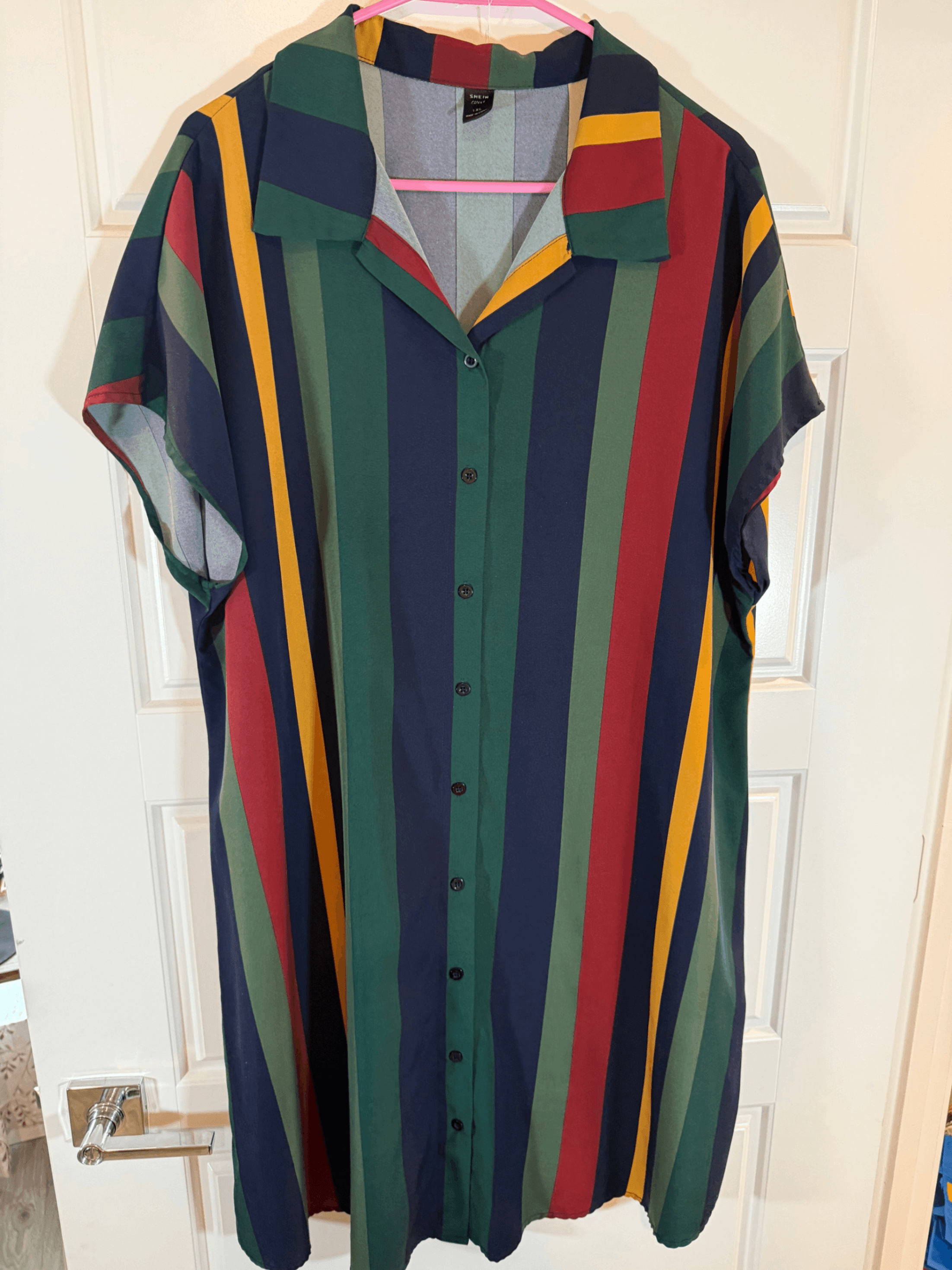 Shein Curve Striped Dress 1XL - Thumbnail 3