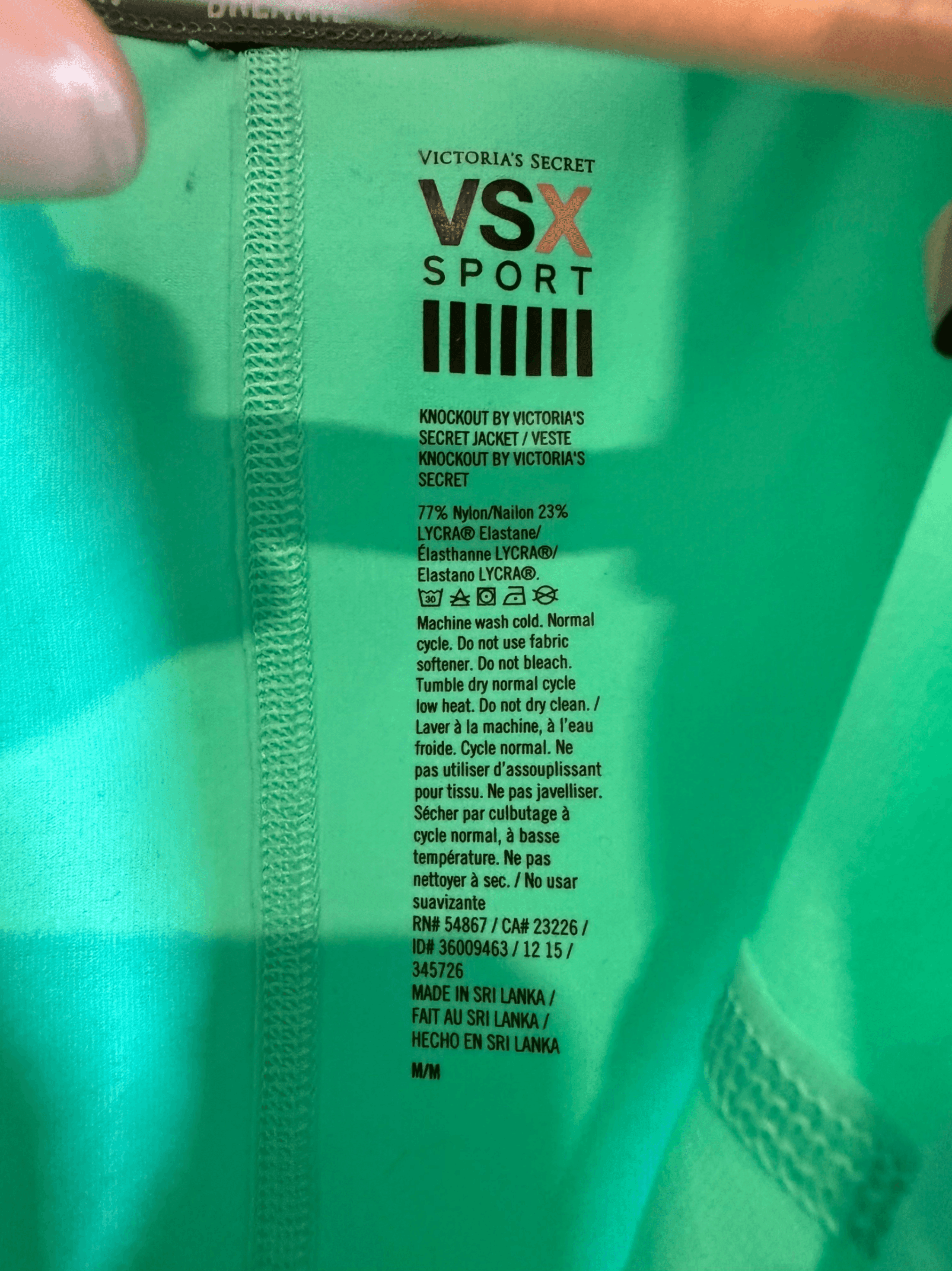 VSX Sport Jacket Medium Mint Striped - Thumbnail 2