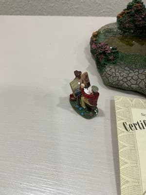 Hawthorne Village Limited Edition Lamplight Bridge W/ Lights & Painter Complete - Thumbnail 4