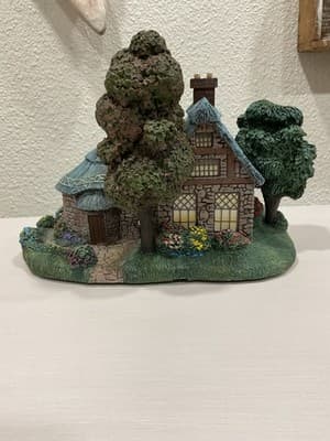 Hawthorne Lamplight Village FALLBROOKE FLORIST Thomas Kinkade Lighted House 1999 - Thumbnail 6