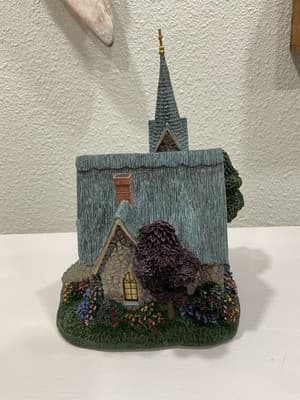 Thomas Kinkade Lamplight Village Church With Light Cord And Box Limited Edition - Thumbnail 6
