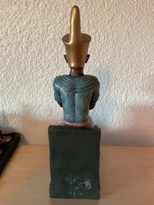 Hand Painted God Osiris Of The Afterlife, Fertility And Agriculture From Egypt - Thumbnail 4