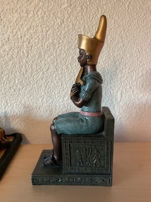 Hand Painted God Osiris Of The Afterlife, Fertility And Agriculture From Egypt - Thumbnail 5
