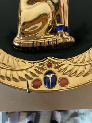 Franklin Mint Egyptian Porcelain Plate "Feline Goddess Bast" 8.5” Ltd Ed A1696 - Thumbnail 7