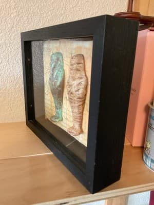 Ancient Egyptian Shanti Figures Showing Mummification Of Servants In Glass - Thumbnail 5