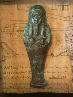 Ancient Egyptian Shanti Figures Showing Mummification Of Servants In Glass - Thumbnail 3