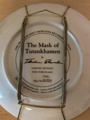 Franklin Mint Limited Edition "The Mask of Tutankhamun" Collector Plate #RA1893 - Thumbnail 8
