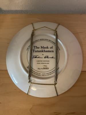 Franklin Mint Limited Edition "The Mask of Tutankhamun" Collector Plate #RA1893 - Thumbnail 7