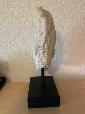 Ancient Egyptian Pharaoh (King) White Crown Royal Beard Replica Bust - Thumbnail 4