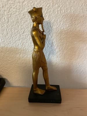 Amon-Ra Ancient Egyptian King Of Gods Altar Statue Museum Replica - Thumbnail 2