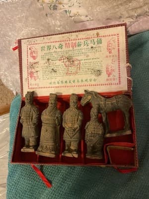 Qin Dynasty TerraCotta Warrior Collectible Statuette Set Original Box Souvenir❤️ - Thumbnail 5