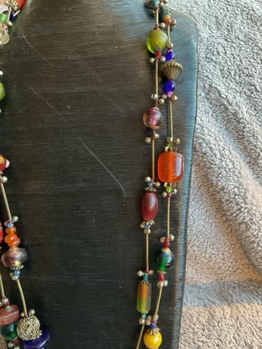 Vintage 1970’s Murano Glass Beaded 84” Necklace - Thumbnail 6