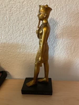 Amon-Ra Ancient Egyptian King Of Gods Altar Statue Museum Replica - Thumbnail 4