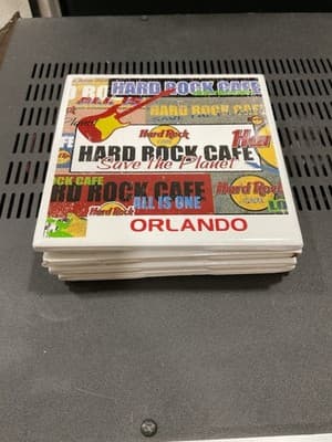 Hard Rock Cafe In Orlando Florida Set Of 4 Coasters Collectibles - Thumbnail 4