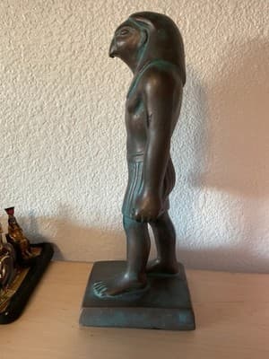 Tall Replica Statue Of The Egyptian God Toth 13” Wisdom, Magic, Etc. - Thumbnail 4