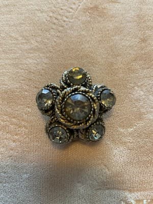 Vintage 1950’s HAR SIGNED Light Blue Semi-precious Stone Clip Earrings - Thumbnail 2