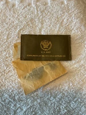 U.S. Army WWII Button/ Sewing Pouch Compliments Of Coca Cola Bottling Co. - Thumbnail 4