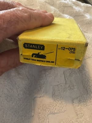 Stanley No. 75 England Mfg. Bull Nose Rabbet Plane In Original Box - Thumbnail 10