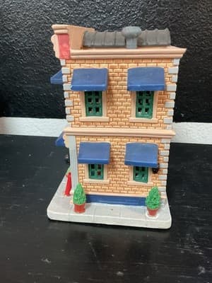 Retired Lemax 2015 Lotus Rain Yoga Pilates Studio Christmas Village House READ - Thumbnail 5