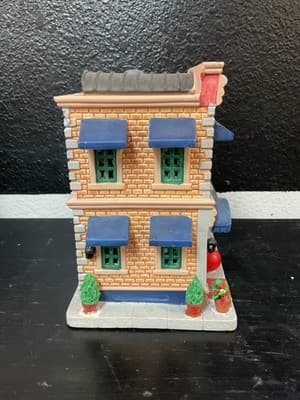 Retired Lemax 2015 Lotus Rain Yoga Pilates Studio Christmas Village House READ - Thumbnail 3