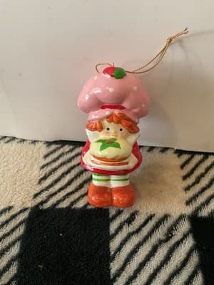 MCM Vintage Strawberry Shortcake Ceramic Christmas Ornament - Thumbnail 2