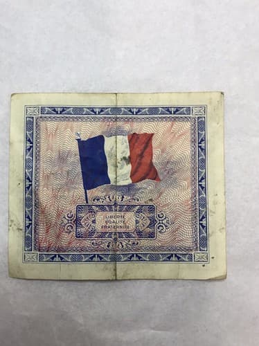 5 Franc 1944 World War II “World Paper Money” - Thumbnail 2
