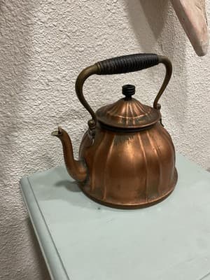 Antique 1800’s Rare German Copper Tea Kettle - Thumbnail 2