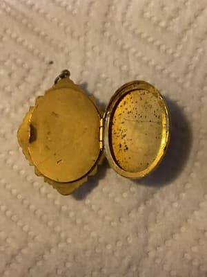 RARE Antique Gold Filled & Silver Beautiful Cameo Pendant - Thumbnail 2